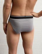 AEO Men's Ultra Soft Brief - Dark Gray