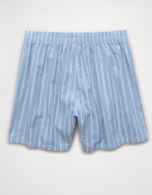 AEO Men's Poplin Classic Pocket Boxer Short - Bright Blue