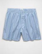 AEO Men's Poplin Classic Pocket Boxer Short - Bright Blue