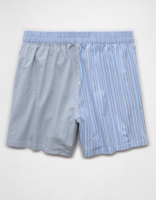 AEO Men's Poplin Classic Pocket Boxer Short - Blue Haven