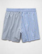 AEO Men's Poplin Classic Pocket Boxer Short - Blue Haven