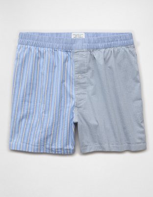AEO Men's Poplin Classic Pocket Boxer Short - Blue Haven
