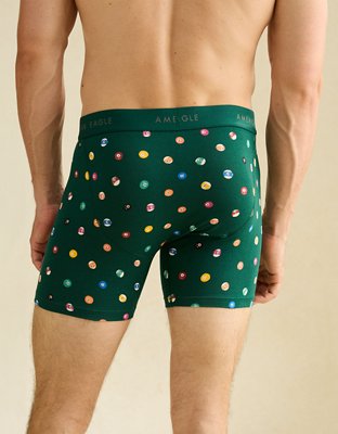 AEO Men's 6" Classic Boxer Brief - Green Alpine