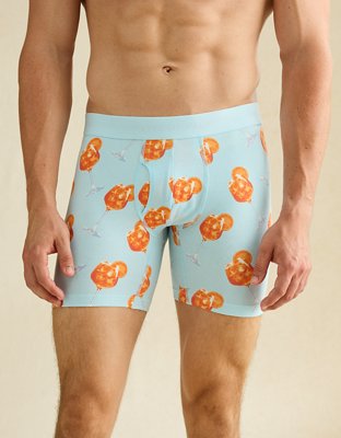AEO Men's Drinks 6" Classic Boxer Brief - Light Blue