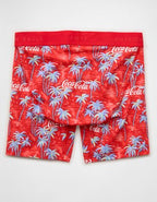 AEO Men's Coca-Cola 6" Classic Cotton Boxer Brief - Red Sand