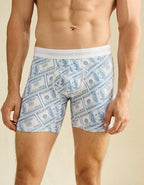 AEO Men's Dollar Bills 6" Classic Boxer Brief - White
