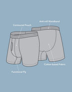 AEO Men's 6" Classic Cotton Boxer Brief 5-Pack - Multi