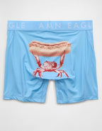 AEO Men's Food 6" Flex Boxer Brief - Ocean Sky