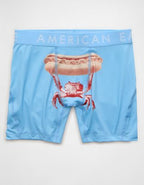 AEO Men's Food 6" Flex Boxer Brief - Ocean Sky