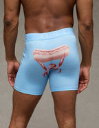 AEO Men's Food 6" Flex Boxer Brief - Ocean Sky