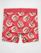 AEO Men's Food 6" Flex Boxer Brief - Red Sand
