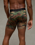 AEO Men's Camo Print 6" Flex Boxer Brief - Brown