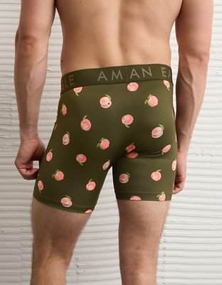 AEO Men's Food 6" Flex Boxer Brief - Olive