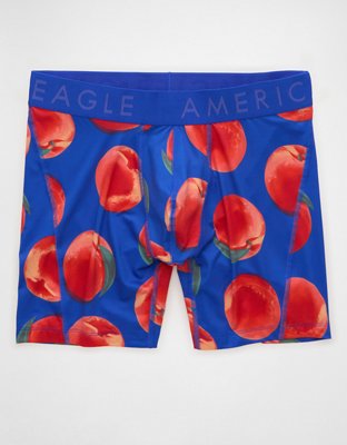 AEO Men's Food 6" Flex Boxer Brief - Cobalt Blue