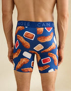 AEO Men's Food 6" Flex Boxer Brief - Blue