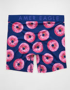 AEO Men's Food 6" Flex Boxer Brief - Navy