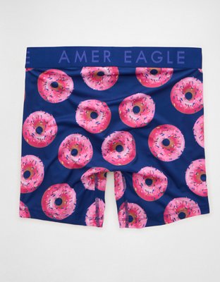 AEO Men's Food 6" Flex Boxer Brief - Navy