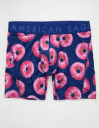 AEO Men's Food 6" Flex Boxer Brief - Navy