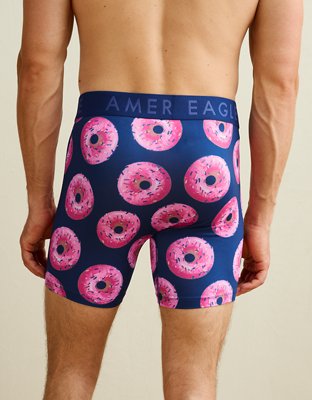 AEO Men's Food 6" Flex Boxer Brief - Navy