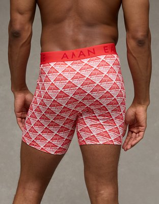 AEO Men's Coca-Cola 6" Flex Boxer Brief - Red
