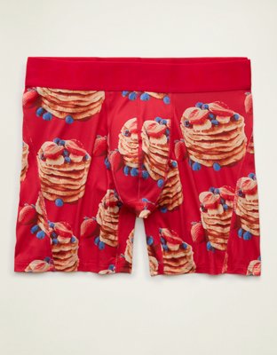 AEO Men's Food 6" Flex Boxer Brief - Red