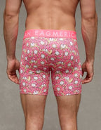 AEO Men's Food 6" Flex Boxer Brief - Pink Infusion