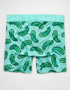 AEO Men's Food 6" Flex Boxer Brief - Mint