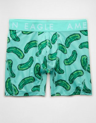 AEO Men's Food 6" Flex Boxer Brief - Mint