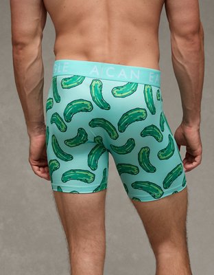 AEO Men's Food 6" Flex Boxer Brief - Mint
