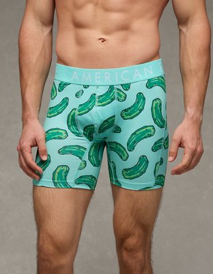AEO Men's Food 6" Flex Boxer Brief - Mint