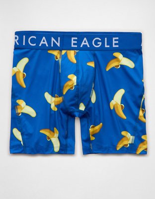 AEO Men's Food 6" Flex Boxer Brief - Cobalt