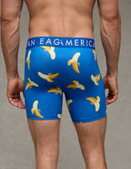 AEO Men's Food 6" Flex Boxer Brief - Cobalt