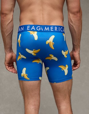 AEO Men's Food 6" Flex Boxer Brief - Cobalt