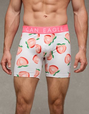 AEO Men's Food 6" Flex Boxer Brief - White
