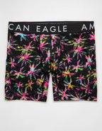 AEO Men's Burst 6" Flex Boxer Brief - Black Magic