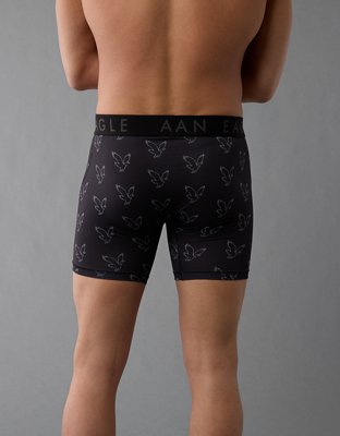 AEO Men's Eagle 6" Flex Boxer Brief - Black