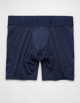 AEO Men's Space Dye 6" Flex Boxer Brief - Midnight Blue