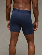 AEO Men's Space Dye 6" Flex Boxer Brief - Midnight Blue