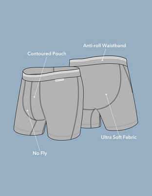 AEO Men's Food 6" Ultra Soft Boxer Brief - Green