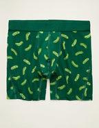 AEO Men's Food 6" Ultra Soft Boxer Brief - Green