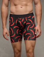 AEO Men's Food 6" Ultra Soft Boxer Brief - Charcoal