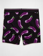 AEO Men's Food 6" Ultra Soft Boxer Brief - Black