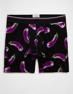 AEO Men's Food 6" Ultra Soft Boxer Brief - Black