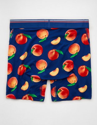AEO Men's Food 6" Ultra Soft Boxer Brief - Navy