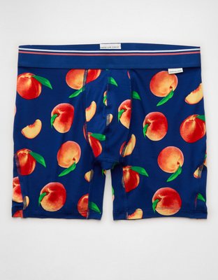 AEO Men's Food 6" Ultra Soft Boxer Brief - Navy