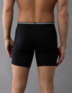 AEO Men's 6" Ultra Soft Boxer Brief - Black