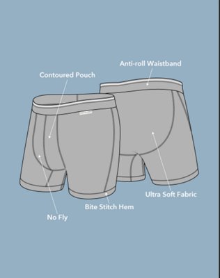 AEO Men's Eagles 6" Ultra Soft Boxer Brief - Black