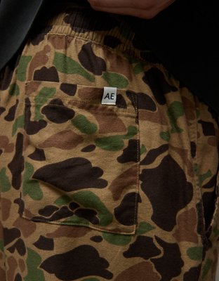 AEO Flannel PJ Pant - Camo Green