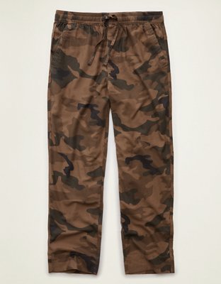 AEO Flannel PJ Pant - Camo Green