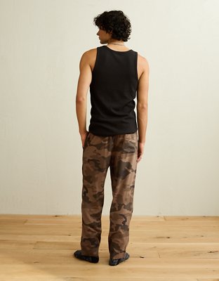 AEO Flannel PJ Pant - Camo Green